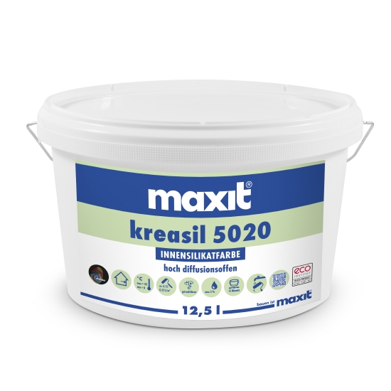 maxit kreasil 5020 Innenfarbe 12,5 Liter (weiß), Silikatfarbe innen maxit kreasil 5020 Innenfarbe 12,5 Liter (weiß), Silikatfarbe innen