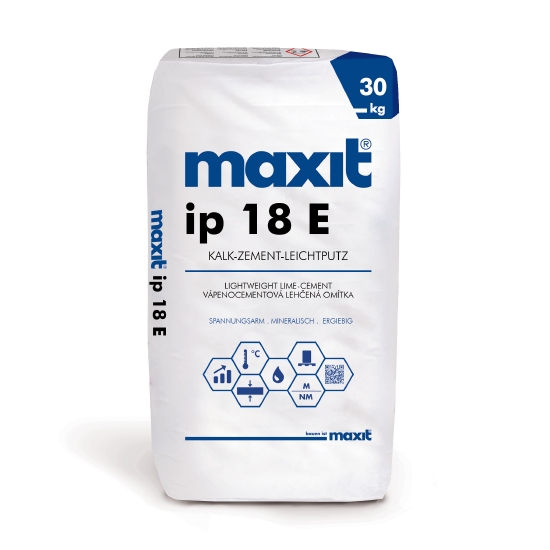 maxit ip 18 E Kalk-Zement-Leichtputz für den Innen- und Außenbereich maxit ip 18 E Kalk-Zement-Leichtputz für den Innen- und Außenbereich
