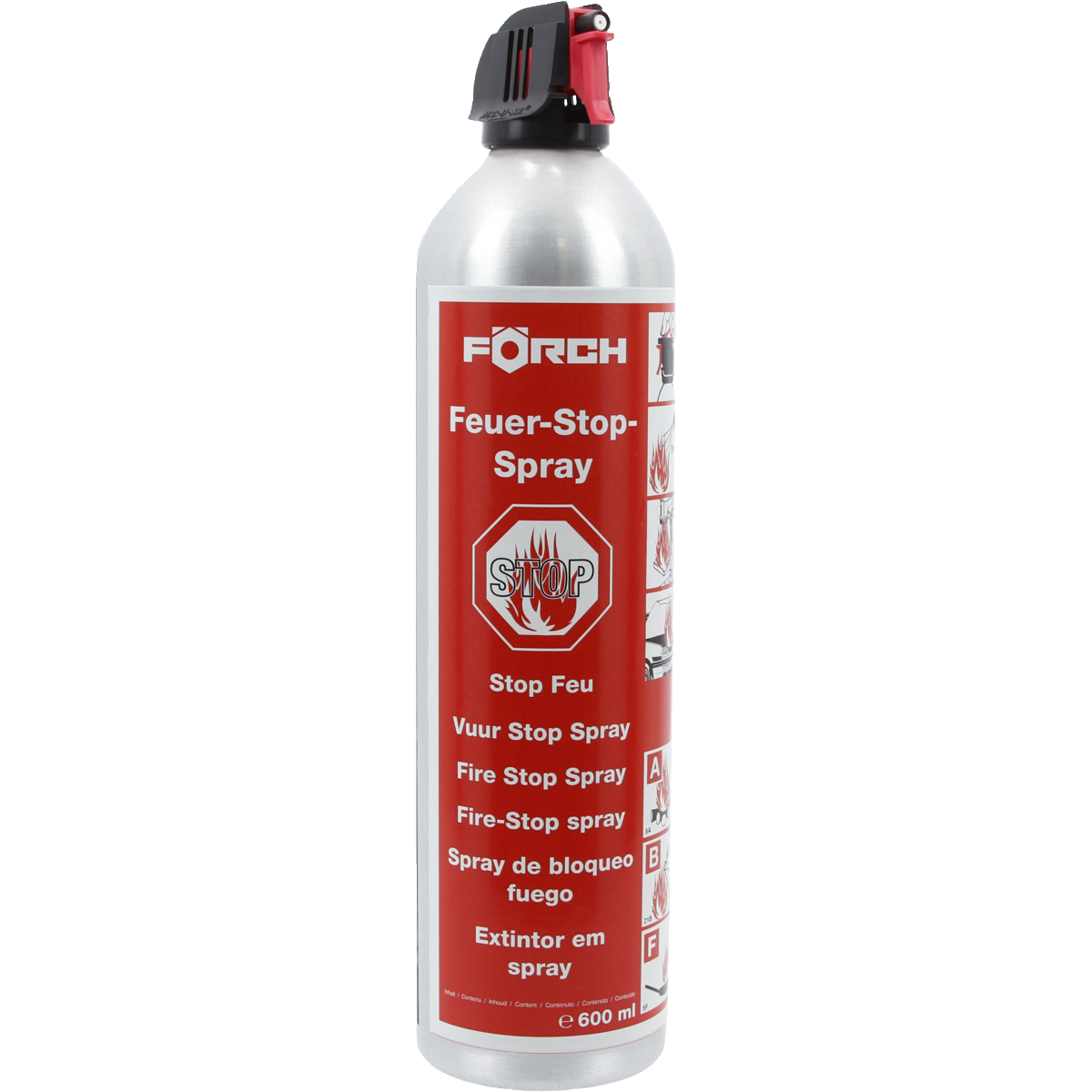 Feuer-Stop-Spray – handlicher Schaumlöscher für Brandklassen A, B & F | ohne Wartung, ideal für Küche, Auto, Camping & Haushalt
