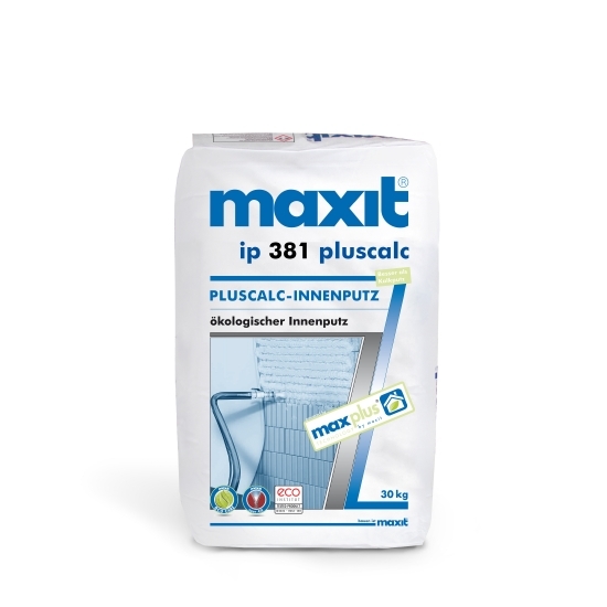 maxit ip 381 pluscalc Innenputz 30 kg, gegen Schimmel für ein gesünderes Wohnen