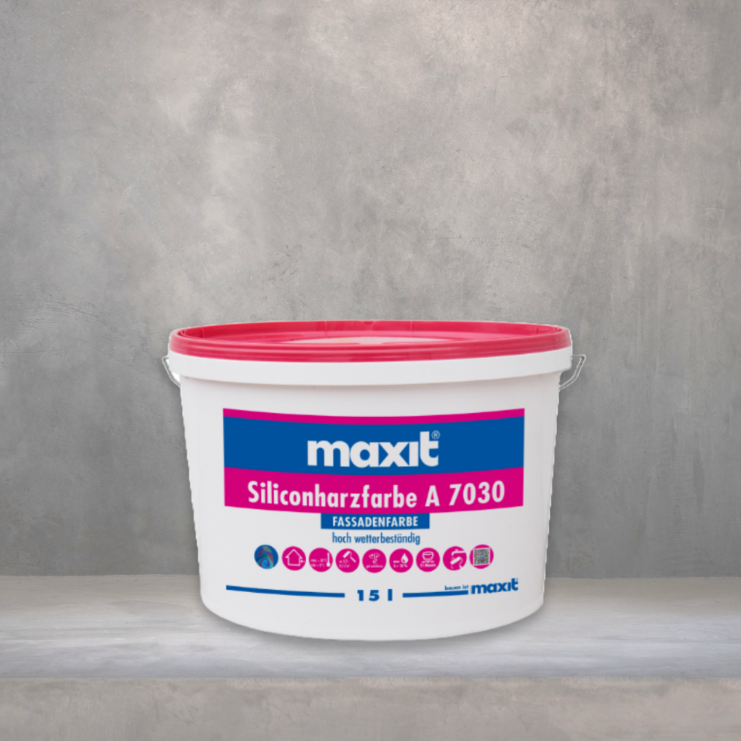 Siliconharzfarbe A 7030, 15 Liter Eimer, Silikonharzfarbe maxit Siliconharzfarbe A 7030, 15 Liter Eimer, Silikonharzfarbe maxit
