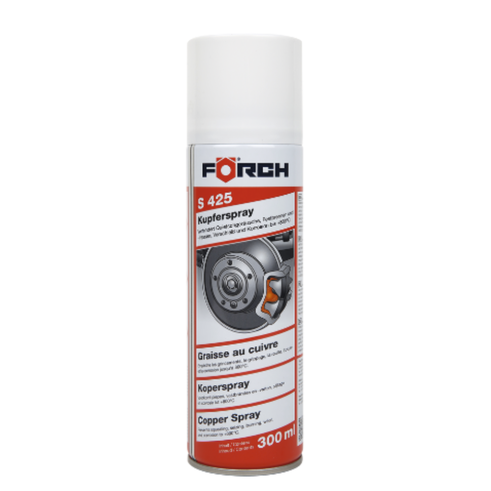Förch Kupferspray S425 – Hochtemperatur-Schmierspray bis +800 °C | Anti-Seize & Korrosionsschutz