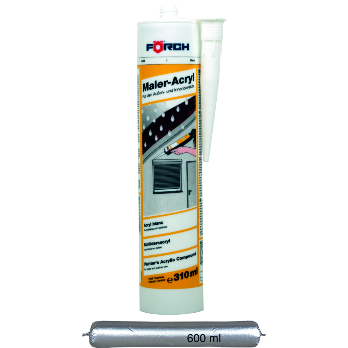 Förch Profi-Maleracryl – Flexibler Dichtstoff für Innen & Außen Förch Profi-Maleracryl – Flexibler Dichtstoff für Innen & Außen
