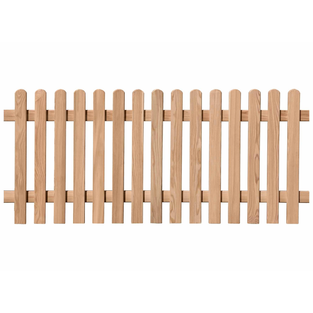 Vorgartenzaun Lärche 180x80 cm – DIY Holzzaun-Set GENUA für einfache Selbstmontage – Nachhaltiger Gartenzaun mit Edelstahlschrauben, wetterfest 